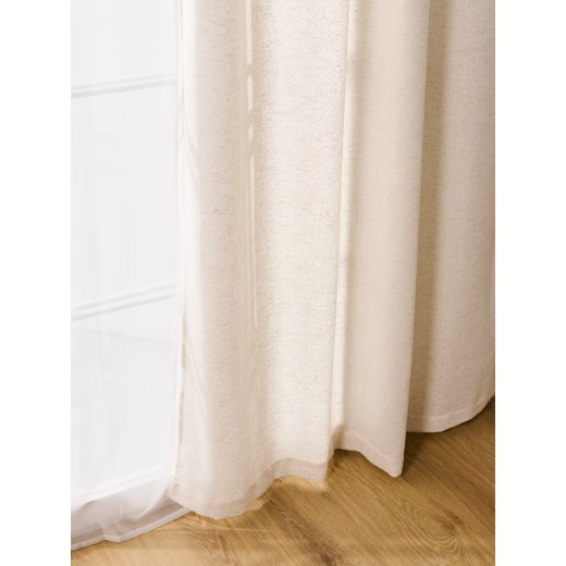 Sinsay - Gruba zasłona z naturalnym efektem - kremowy Sinsay One Size Sinsay