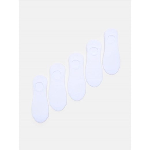 Sinsay - Skarpetki stopki 5 pack - biały ze sklepu Sinsay w kategorii Skarpetki damskie - zdjęcie 179492882
