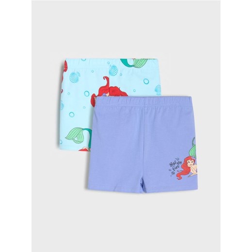 Sinsay - Szorty 2 pack Disney Princess - niebieski ze sklepu Sinsay w kategorii Spodenki dziewczęce - zdjęcie 179492990