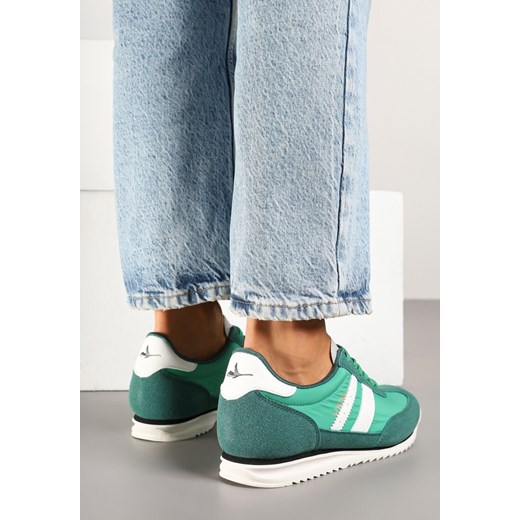 Zielone Sneakersy Vico z Ozdobnymi Paskami Voinea Renee 36 wyprzedaż renee.pl