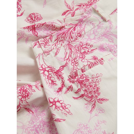 Reserved - Wzorzyste szorty z bawełny - różowy Reserved XL Reserved