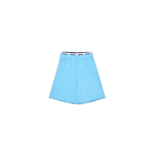 Cropp - Dresowe szorty jorts z nadrukiem - niebieski ze sklepu Cropp w kategorii Szorty - zdjęcie 179505133