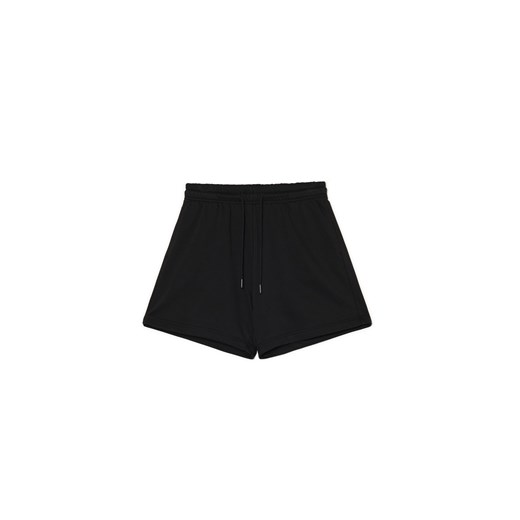 Cropp - Czarne dresowe szorty bermudy - czarny ze sklepu Cropp w kategorii Szorty - zdjęcie 179505153