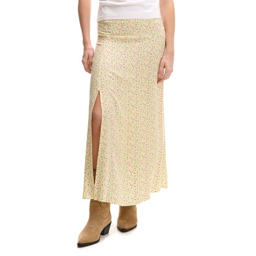 Cropp - Żółta spódnica maxi w kwiaty - żółty ze sklepu Cropp w kategorii Spódnice - zdjęcie 179505192