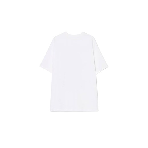 Cropp - T-shirt z kolorowym nadrukiem - biały Cropp M Cropp