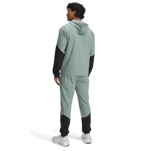 Męski dres komplet treningowy Under Armour UA M\'s Challenger Pro Tracksuit - zielony ze sklepu Sportstylestory.com w kategorii Spodnie męskie - zdjęcie 179507083