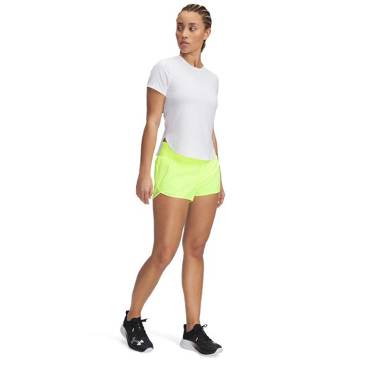 Damskie spodenki do biegania Under Armour UA Launch Pro 3\'\' Shorts - zielone ze sklepu Sportstylestory.com w kategorii Szorty - zdjęcie 179507193