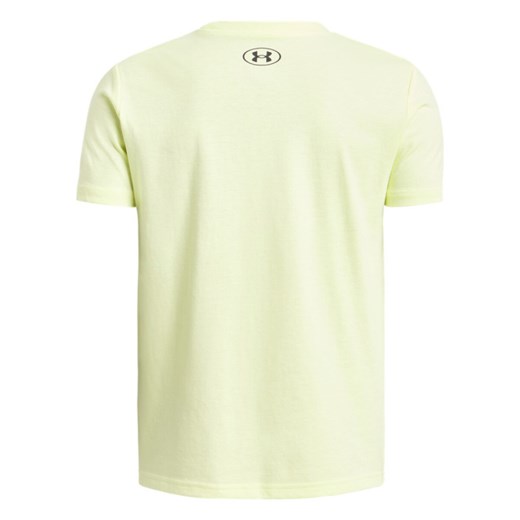 Chłopięcy t-shirt basic Under Armour UA B Sportstyle Lc SS - żółty ze sklepu Sportstylestory.com w kategorii T-shirty chłopięce - zdjęcie 179507202