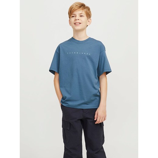 JACK &amp; JONES Junior Koszulka w kolorze niebieskim ze sklepu Limango Polska w kategorii T-shirty chłopięce - zdjęcie 179508294
