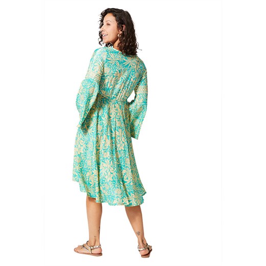 Sukienka Ipanima na wiosnę w serek casualowa midi 