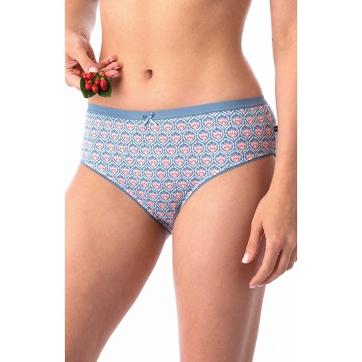 2-pack bawełniane majtki damskie midi bikini w etno wzór LPC 736, Kolor multicolour, Rozmiar S, Key ze sklepu Intymna w kategorii Majtki damskie - zdjęcie 179508673