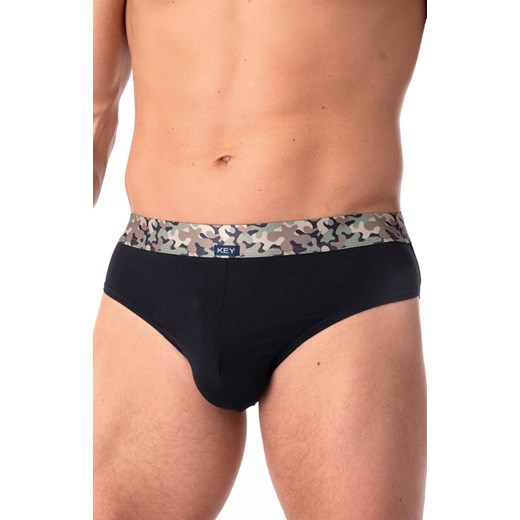 2-pack bambusowe slipy w moro MPP 240, Kolor czarno-zielony-wzór, Rozmiar M, Key ze sklepu Intymna w kategorii Majtki męskie - zdjęcie 179508742