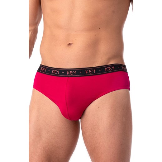 2-pack bambusowe slipy męskie MPP 178, Kolor szaro-czerwony, Rozmiar M, Key ze sklepu Intymna w kategorii Majtki męskie - zdjęcie 179508761