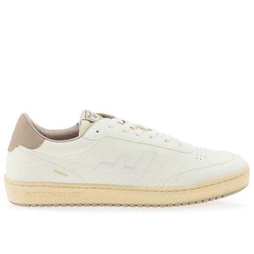 Buty męskie Flamingos Life Stadion Moon STMOO - biało-beżowe ze sklepu streetstyle24.pl w kategorii Buty sportowe męskie - zdjęcie 179509213