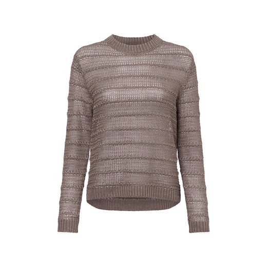 Franco Callegari Damski sweter z dzianiny lnianej Kobiety len melanżowy jednolity ze sklepu vangraaf w kategorii Swetry damskie - zdjęcie 179510811