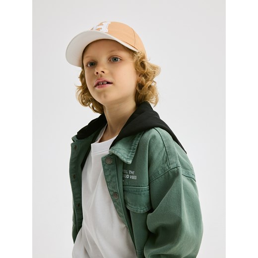 Reserved - Bawełniana czapka z daszkiem - brązowy Reserved 5-9 lat Reserved