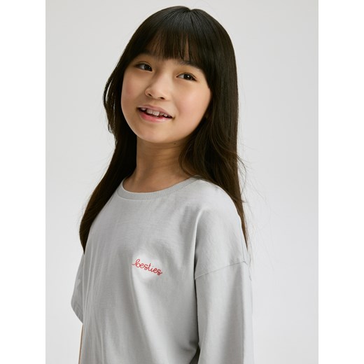 Reserved - Krótki t-shirt - jasnoszary Reserved 146/152 (10-11 lat) Reserved