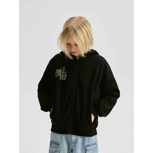 Reserved - Bluza z kapturem - czarny ze sklepu Reserved w kategorii Bluzy chłopięce - zdjęcie 179511613