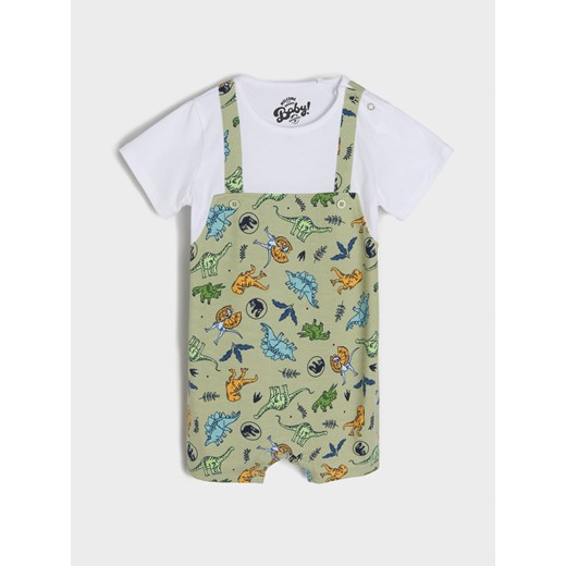 Sinsay - Rampers Jurassic World - zielony Sinsay 68 Sinsay