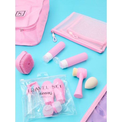Sinsay - Kosmetyczki 3 pack - różowy Sinsay One Size Sinsay