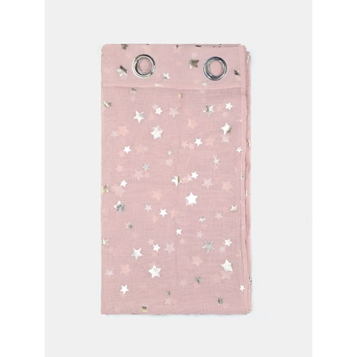 Sinsay - Różowa firana w złote gwiazdki - różowy Sinsay One Size Sinsay