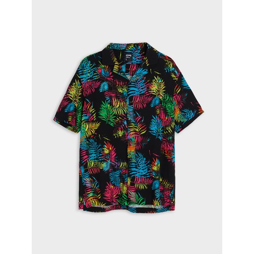 Koszula męska Sinsay wielokolorowa w nadruki 