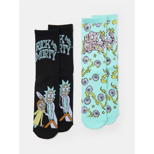 Sinsay - Skarpetki 2 pack Rick & Morty - wielobarwny Sinsay 39/42 Sinsay