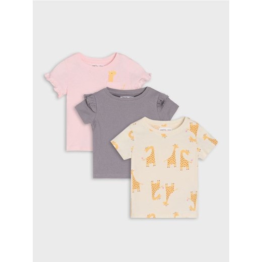 Sinsay - Koszulki 3 pack - różowy ze sklepu Sinsay w kategorii Odzież dla niemowląt - zdjęcie 179513912