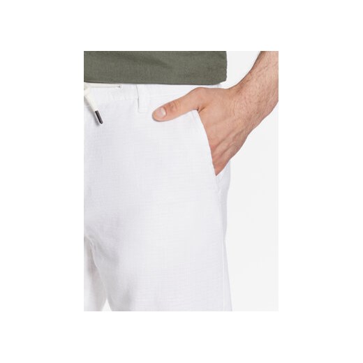 INDICODE Spodnie materiałowe Clio 60-301 Biały Regular Fit M MODIVO