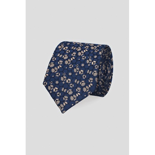 Krawat Granatowy Wzór Koła ze sklepu Lancerto S.A. w kategorii Krawaty - zdjęcie 179515912