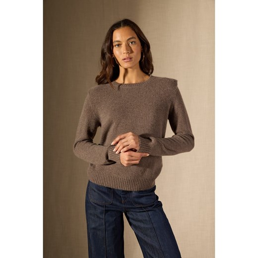 Perfect Cashmere Kaszmirowy sweter &quot;Devezas&quot; w kolorze brązowym ze sklepu Limango Polska w kategorii Swetry damskie - zdjęcie 179516233