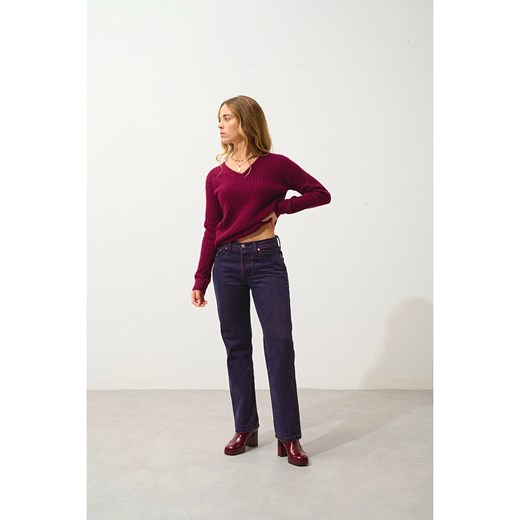 AUTHENTIC CASHMERE Kaszmirowy sweter "Grasmoor" w kolorze bordowym M Limango Polska wyprzedaż