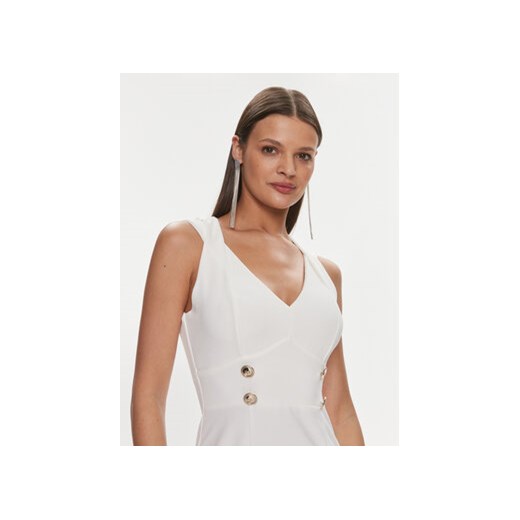 Rinascimento Sukienka koktajlowa CFC0019370002 Biały Regular Fit Rinascimento L MODIVO