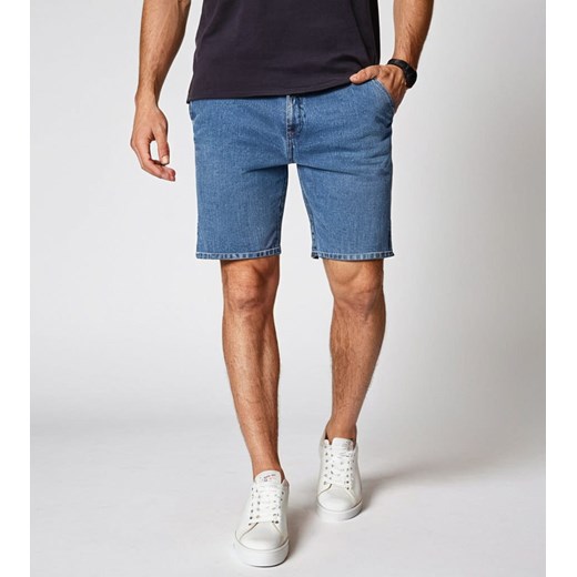 Krótkie męskie spodenki jeansowe denim Recea ze sklepu Recea.pl w kategorii Spodenki męskie - zdjęcie 179525413