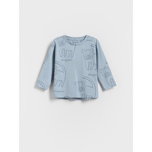 Reserved - Bawełniany longsleeve 3 pack - jasnozielony Reserved 104 (3-4 lata) Reserved