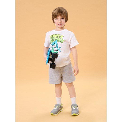 Sinsay - Szorty w stylu basic - szary Sinsay 104 Sinsay