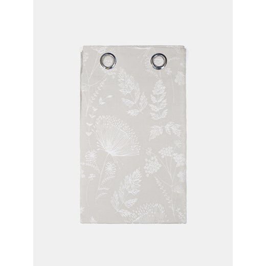 Sinsay - Gruba zasłona w delikatny żakardowy wzór roślinny - beżowy Sinsay One Size Sinsay