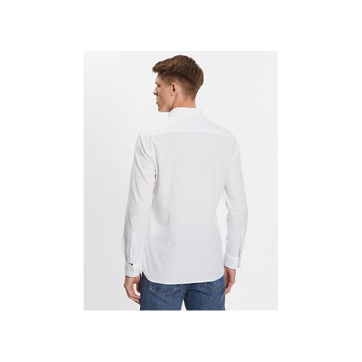 Tommy Hilfiger Koszula Flex Dobby MW0MW31816 Biały Slim Fit Tommy Hilfiger XL MODIVO