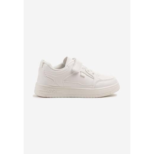 Białe Buty Sportowe Sneakersy z Tłoczoną Cholewką Evisalli ze sklepu renee.pl w kategorii Buty sportowe dziecięce - zdjęcie 179529430