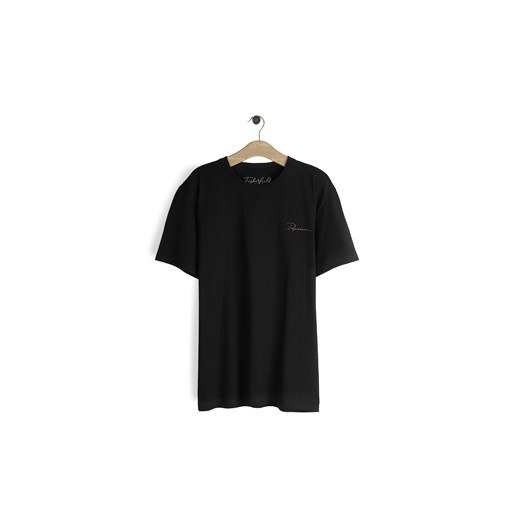 GATE Bawełniana koszulka z wypukłym napisem S ze sklepu gateshop w kategorii T-shirty męskie - zdjęcie 179529940