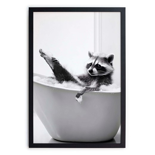 Folkifreckles Druk artystyczny &quot;Racoon Showe&quot; w ramce - 30 x 40 cm ze sklepu Limango Polska w kategorii Obrazy - zdjęcie 179530311