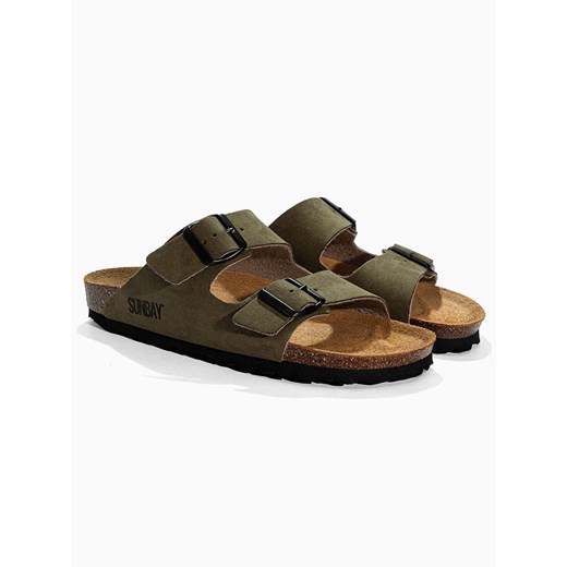 Sunbay Klapki &quot;Trefle&quot; w kolorze khaki ze sklepu Limango Polska w kategorii Klapki damskie - zdjęcie 179530882