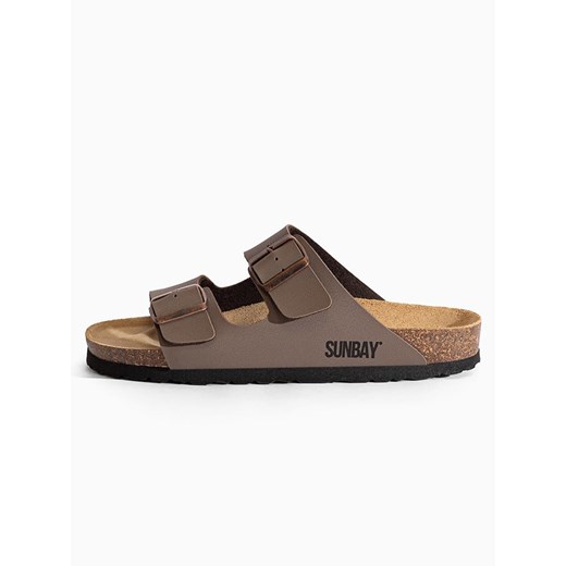 Klapki damskie brązowe Sunbay casualowe
