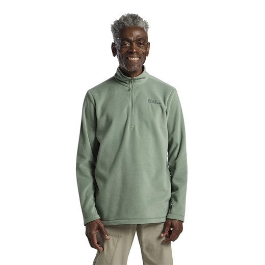 Jack Wolfskin Bluza polarowa &quot;Taunus&quot; w kolorze zielonym ze sklepu Limango Polska w kategorii Bluzy męskie - zdjęcie 179531851