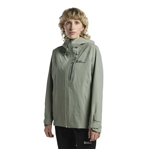 Jack Wolfskin Kurtka funkcyjna &quot;Eagle Peak 2L&quot; w kolorze khaki ze sklepu Limango Polska w kategorii Kurtki damskie - zdjęcie 179531883