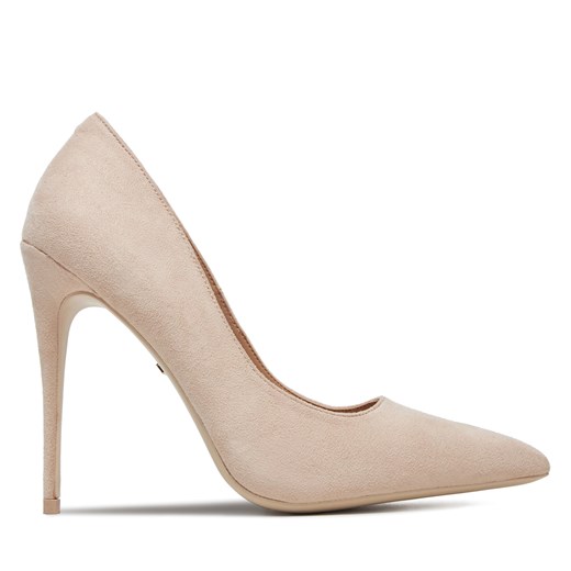 Czółenka DeeZee beżowe bez zapięcia eleganckie 