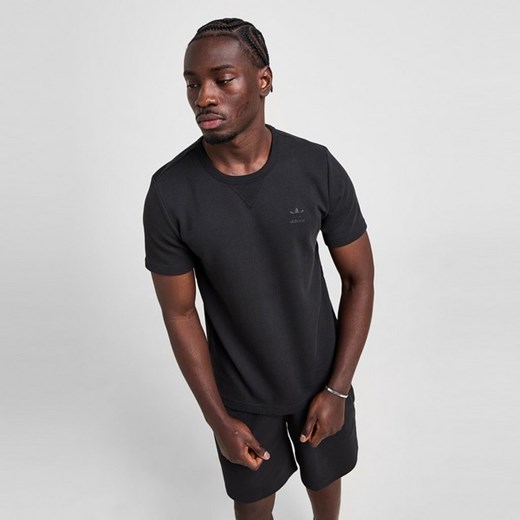 T-shirt męski czarny Adidas z krótkim rękawem