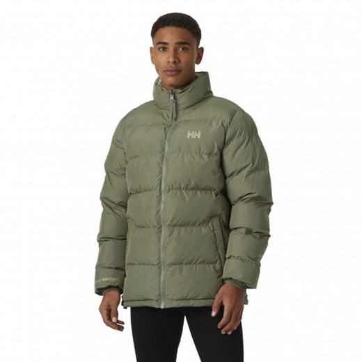 Męska kurtka puchowa pikowana dwustronna Helly Hansen Men\'s Yu 23 Reversible Puffer - zielona ze sklepu Sportstylestory.com w kategorii Kurtki męskie - zdjęcie 179535852