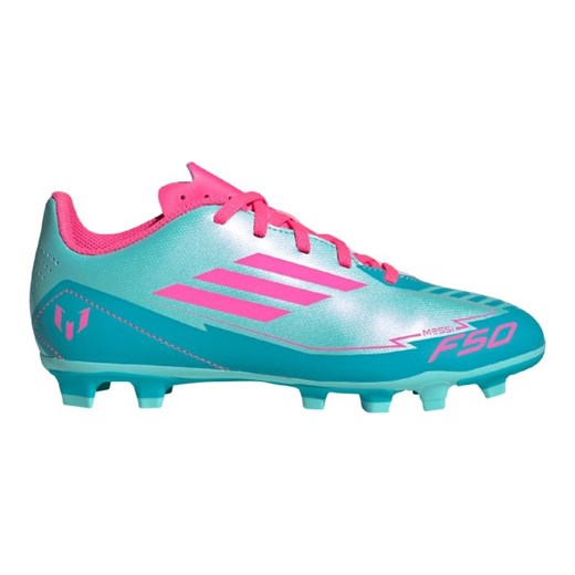 Buty piłkarskie adidas F50 Club FG/MG Messi  IH0932 niebieskie ze sklepu ButyModne.pl w kategorii Buty sportowe dziecięce - zdjęcie 179536822
