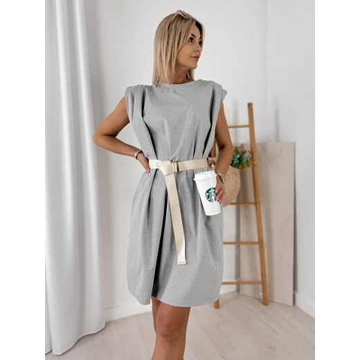 sukienka sheina szara one size ze sklepu UBRA w kategorii Sukienki - zdjęcie 179538161